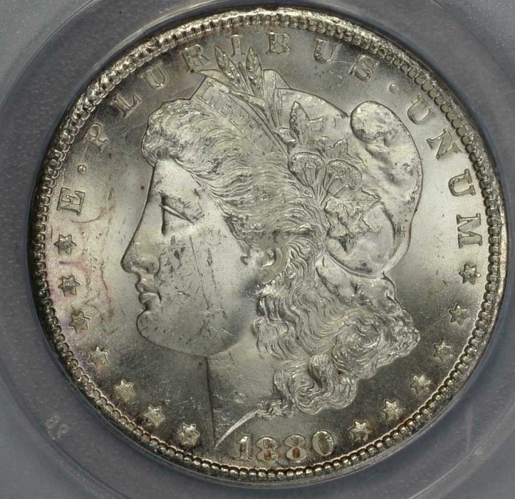 1 dolar srebro USA 1880cc , one dollar , Rarytas , Morgan Carson City