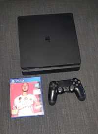 Ps4 slim com 1 Comando e Fifa 20