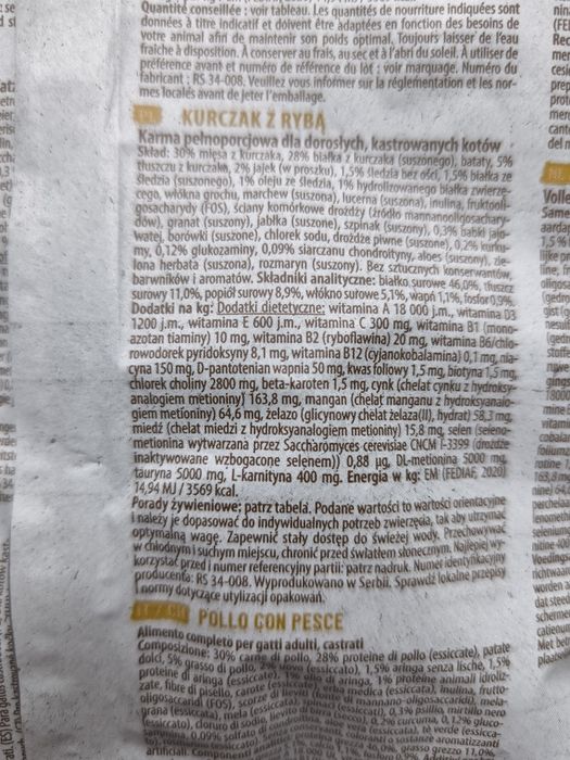 Purizon karma pełnoporcjowa dla kotów zestaw