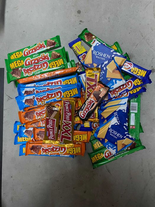 65 sztuk wafelki Prince Polo Mega Grześki Roshen