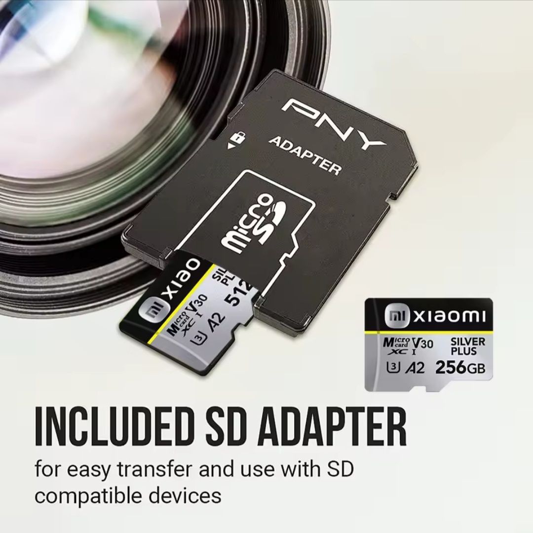 Karta pamięci Xiaomi mikro SD TF 64 GB ultra SD  U3 V30 A2 Silver Plus