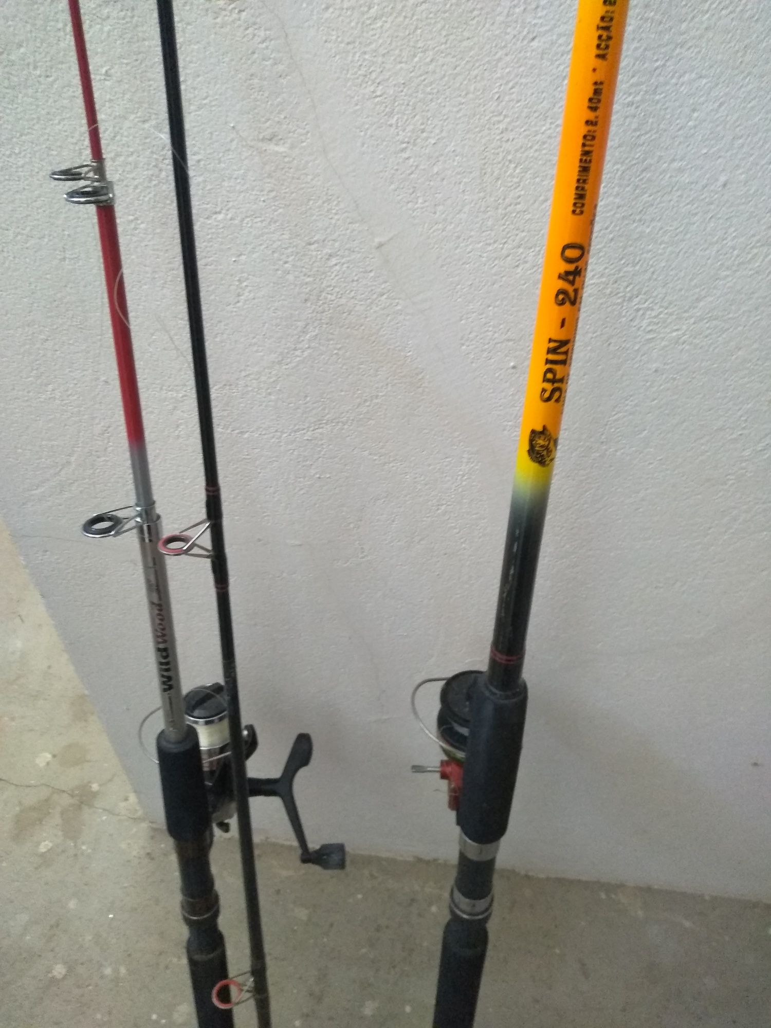 Duas canas de pesca