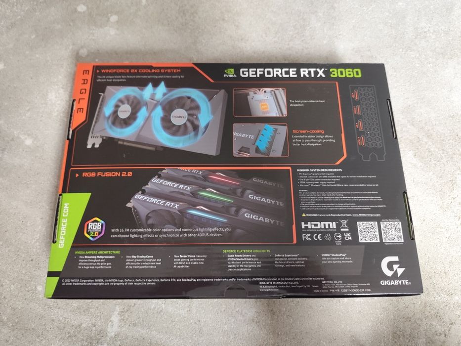 Rtx 3060 eagle OC 12g