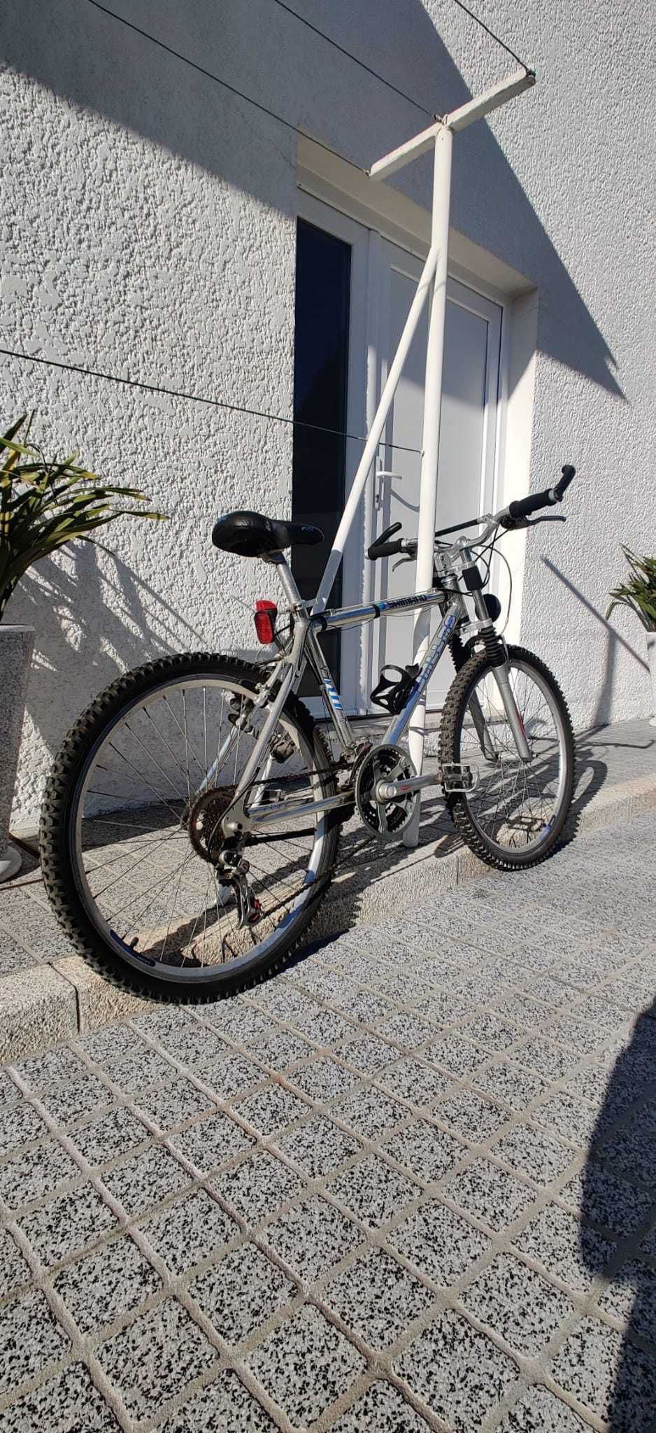 Bicicleta btt cinzenta