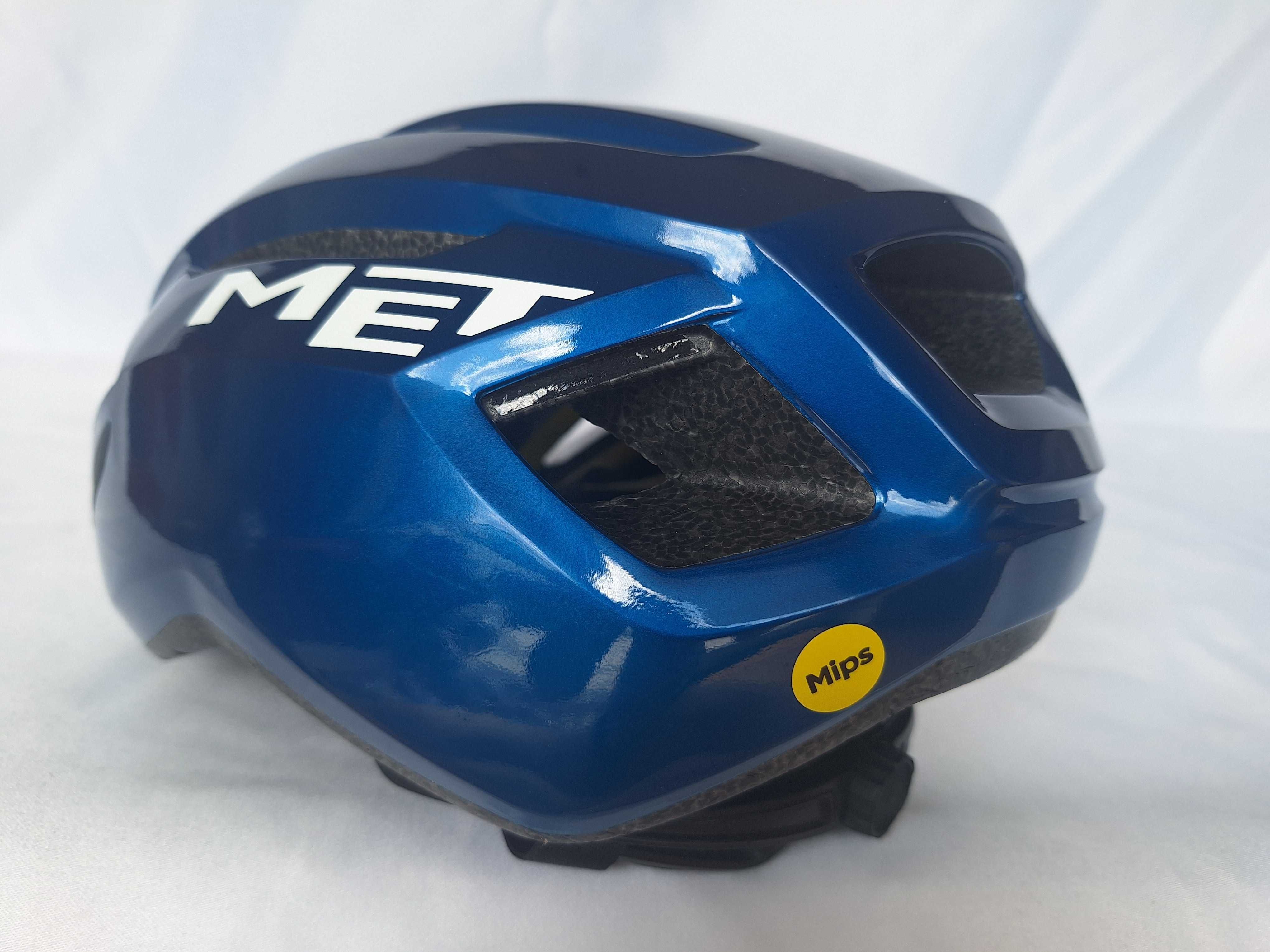 Kask rowerowy szosowy Met Vinci Mips Blue Metallic L 58-61cm