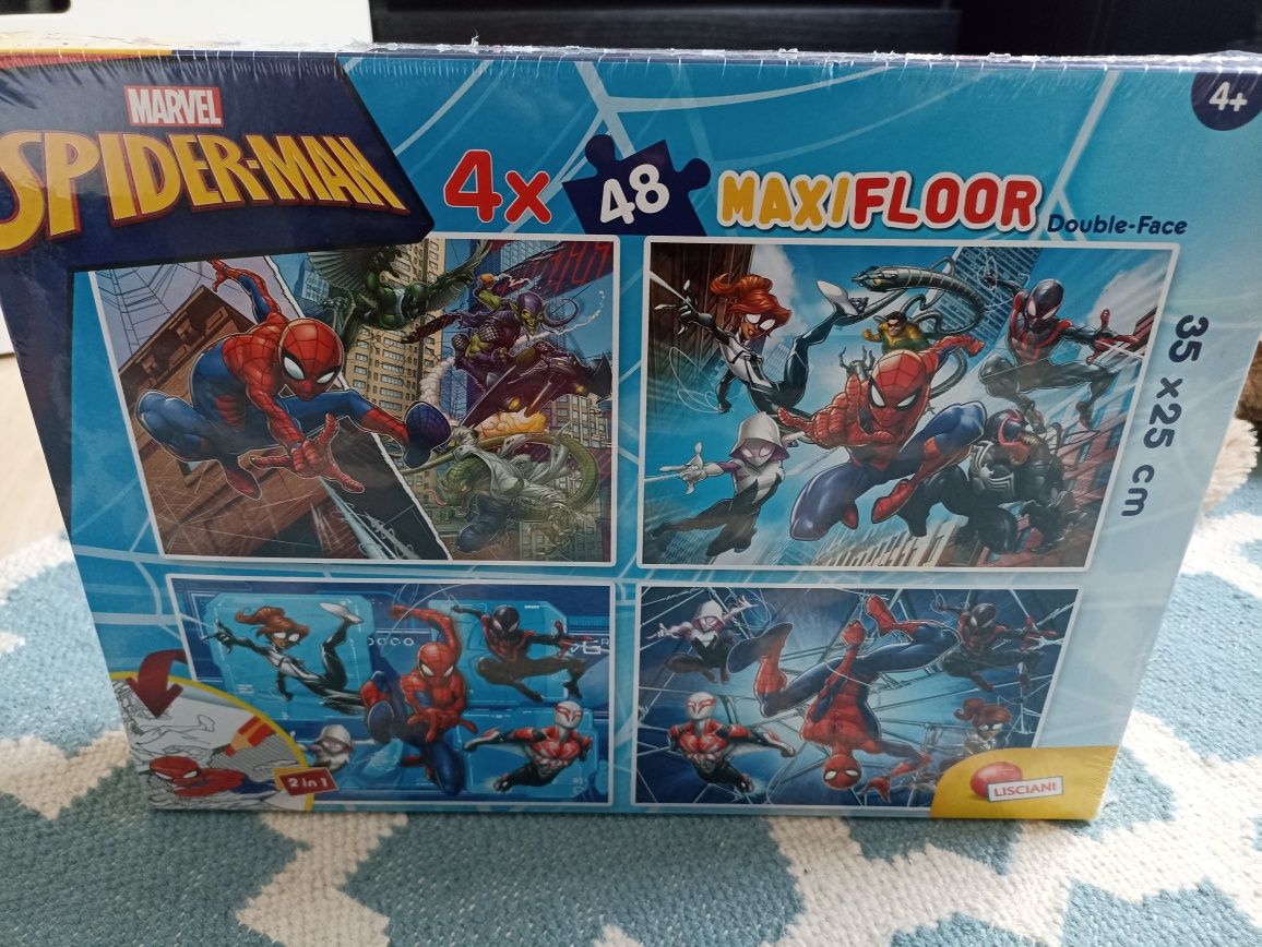 Nowe puzzle Spiderman 4 puzzle i kolorowanki