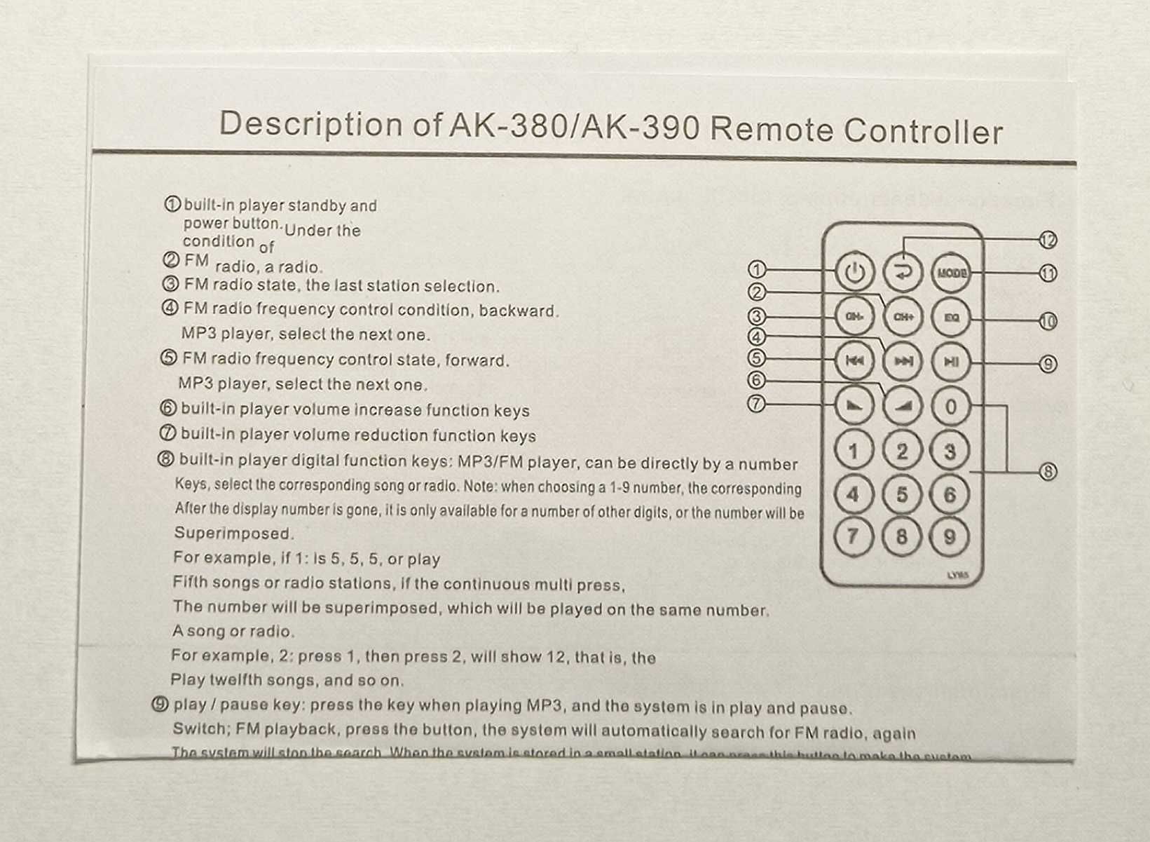 AK380 wzmacniacz