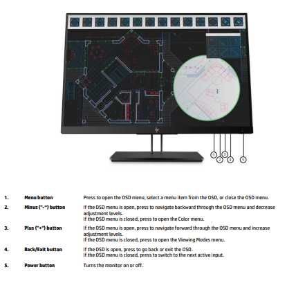 Монітор 24" HP Z24i G2 Display / Full HD IPS / Новий