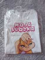 Biały t-shirt z Lolą