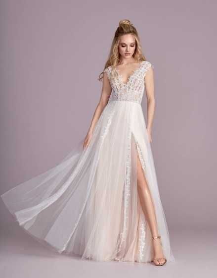 SUKNIA ŚLUBNA boho rustykalna r.36/38+WELON Elizabeth Passion 4420 ORG