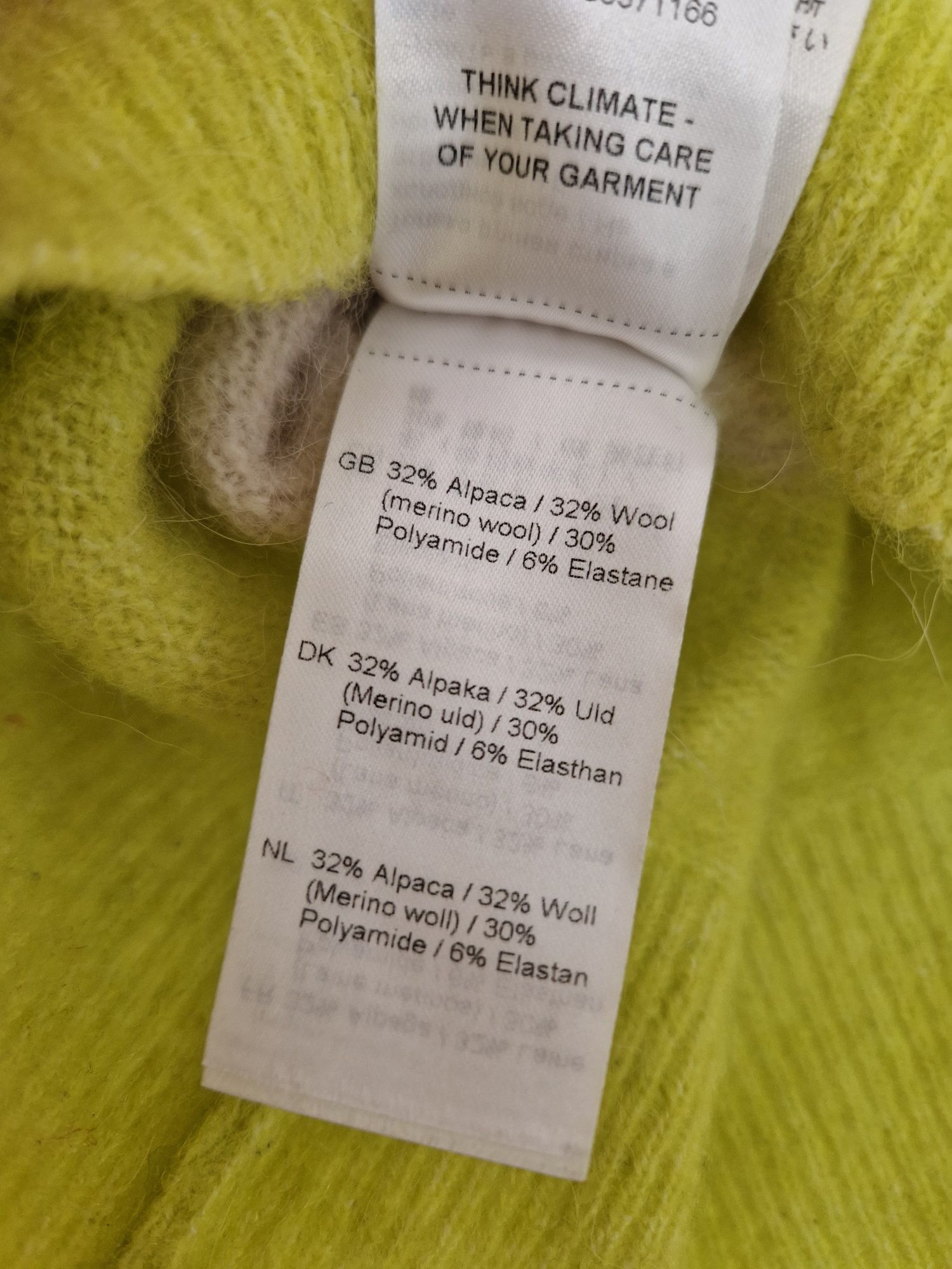 Samsoe Samsoe sweter XS/S szary alpaka wełna merino