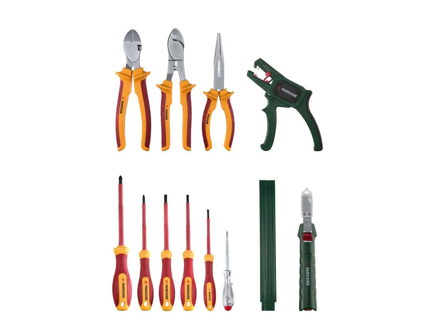 Conjunto de ferramentas PARKSIDE para eletricista de 1000 V