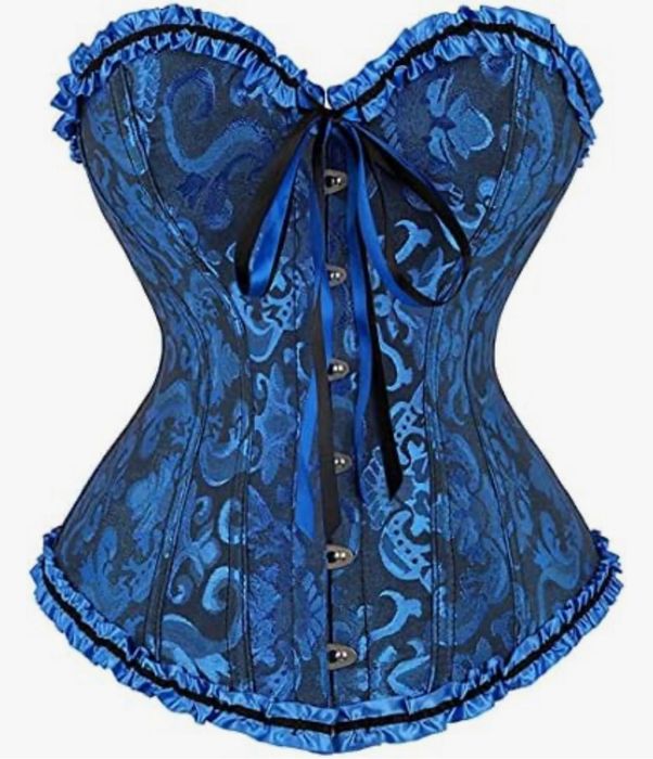 Gorset Damski Z Dekoltem W Serduszko Z Koronką Rozmiar S