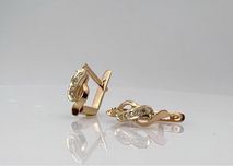 Золотые серьги 585