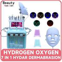 Novo 7 em 1 rf facial hydrafacial máquina profissional 2022 oxigênio j