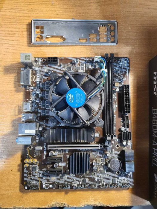 Материнская плата s1200 MSI MSI B460M-A Pro с i5-10400F кулер BOX.