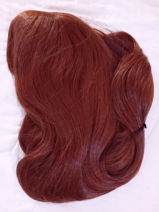 Peruca ruiva cabelo sintético