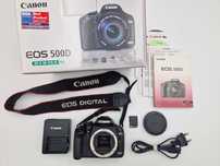 .Aparat Canon 500D EOS body - 16GB - tylko 9 tys. zdjęć - bdb stan ale