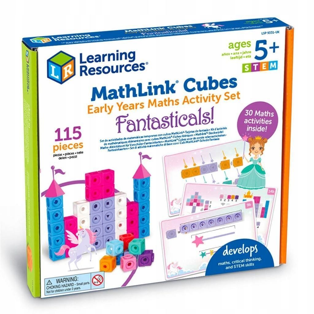 Klocki Kostki Matematyczne Zestaw Mathlink Cubes