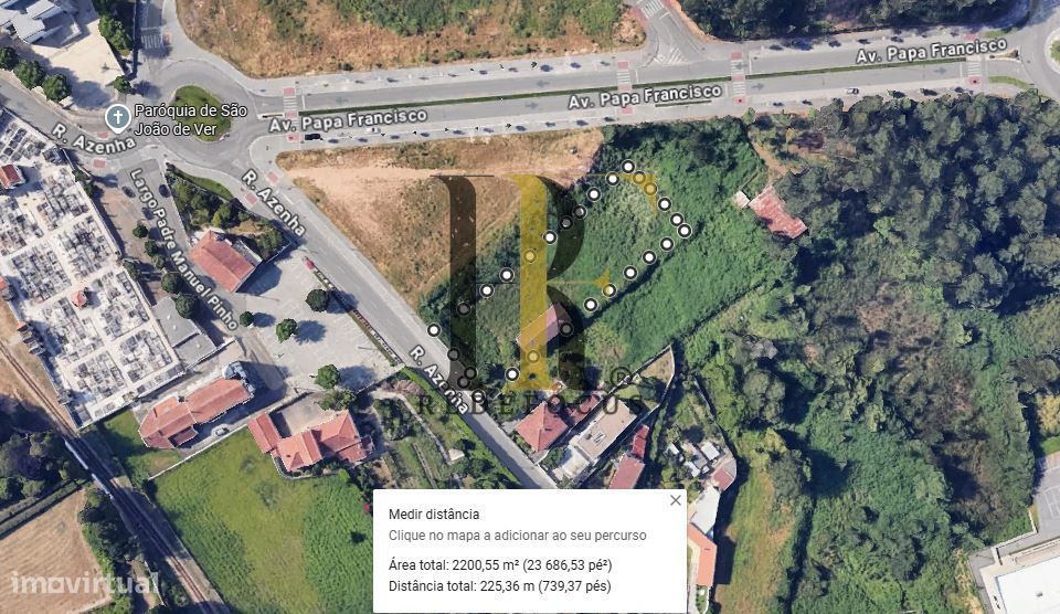 Terreno rústico com viabilidade de construção em São João de Ver