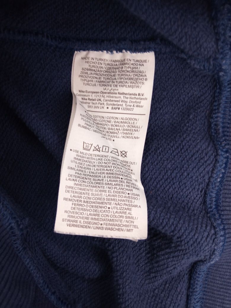 Granatowy Crewneck Nike Logo Boxy XS
