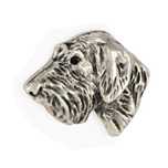 Jamnik szorstkowłosy II pin posrebrzony Art-Dog