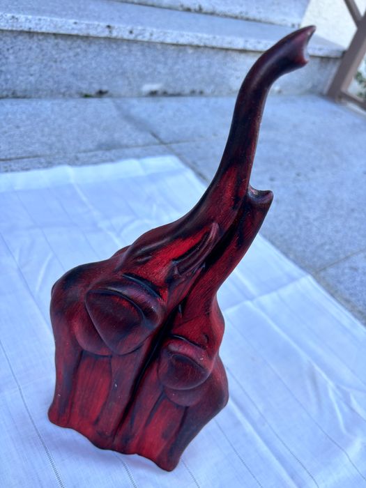 Conjunto de elefantes cerâmica