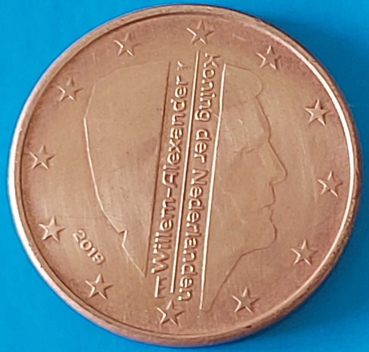 5 Cêntimos de 2019 dos Países Baixos, Alexander