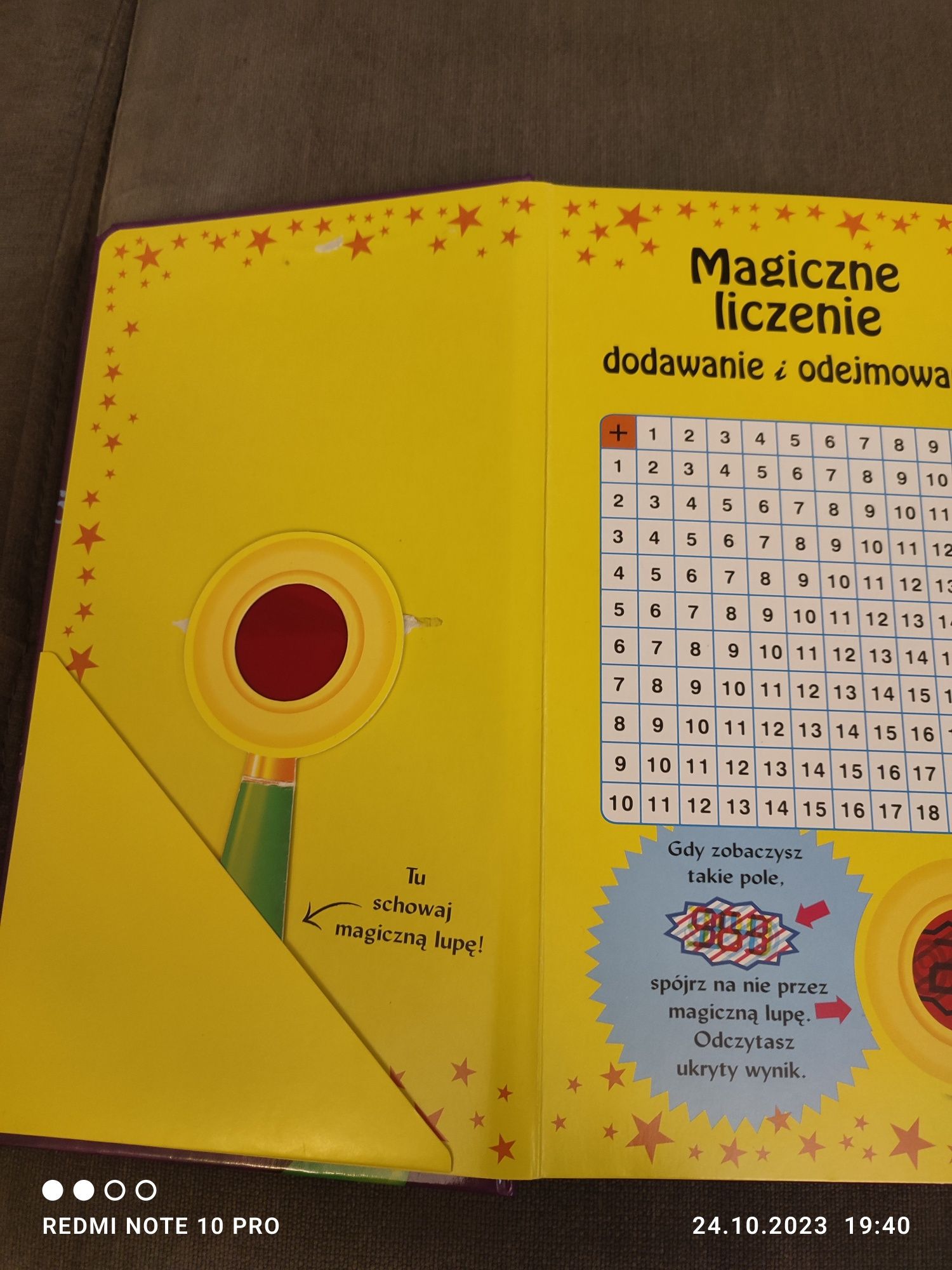 Magiczne liczenie. Dodawanie i odejmowanie. Zabawa z magiczną lupą