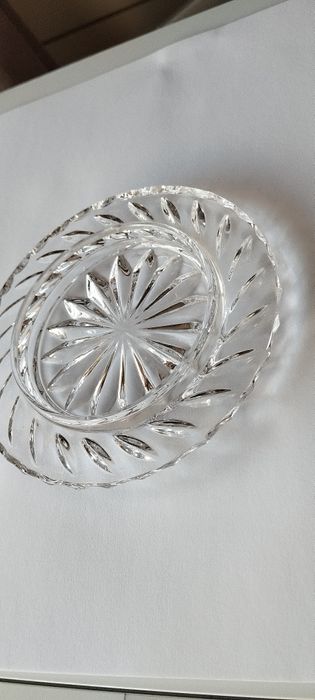 Szklana podstawka pod maselnicę (może być pod świecę)