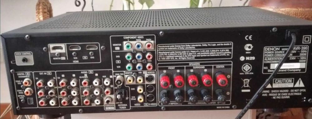 Amplificador de som Denon AVR 390
