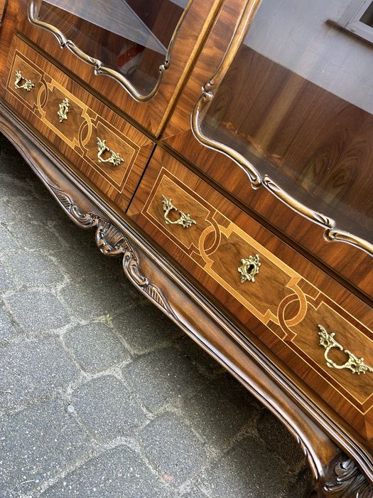 Stylowa Witryna Ludwikowska Komoda Ludwik Kredens Biblioteka Regał