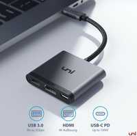 USB C HDMI Uni adapter 3w1