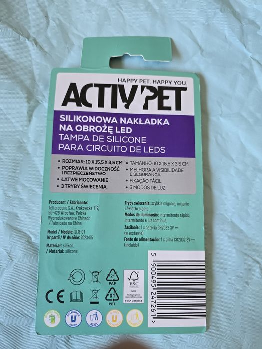 Nakładka Led do obroży Activ Pet nowa