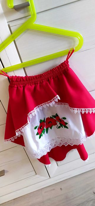 Український вишитий костюм Вишиванка спідниця на дівчинку 6-8 років