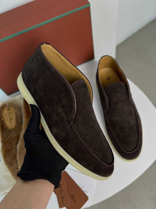 Мужские лоферы Loro Piana ботинки с меховой стелькой Лоро Пиана ob436