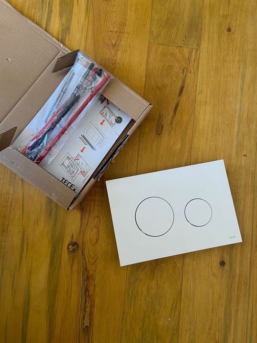 Placa de descarga de sanita TECE TECEloop, plástico,  dupla descarga