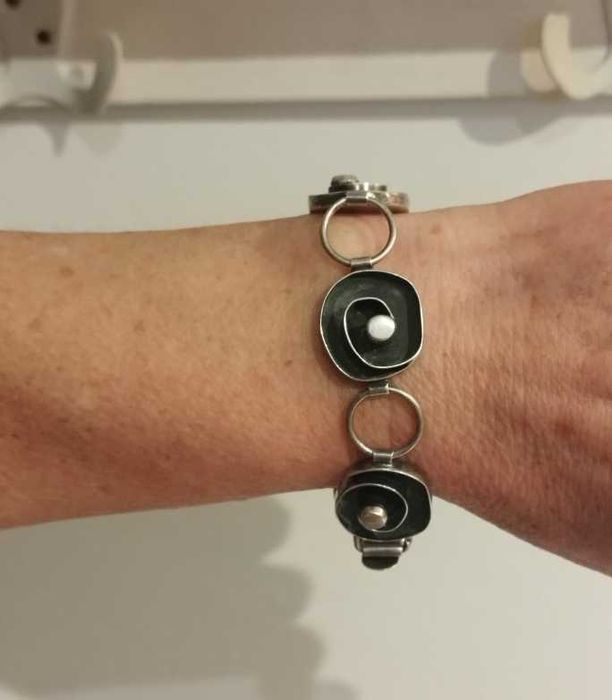 Srebrna bransoletka, vintage