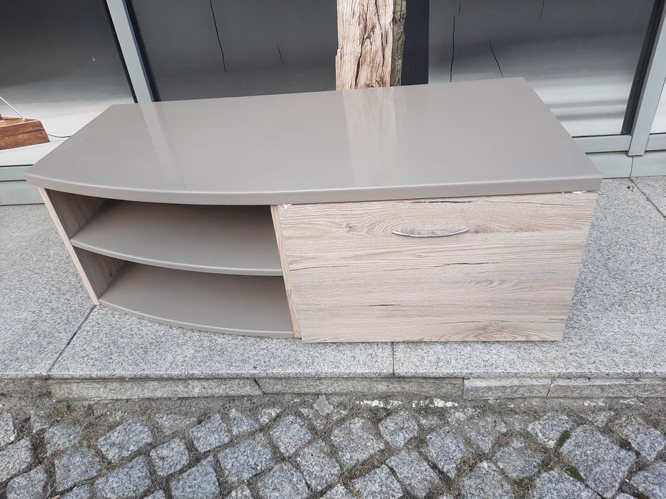 Szafka RTV pod TV telewizor akwarium Komoda Półka solidna gruby blat