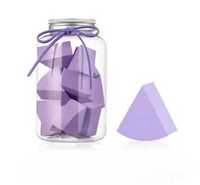 Спонжи для макияжа фигурные в подарочном наборе фиолетовые