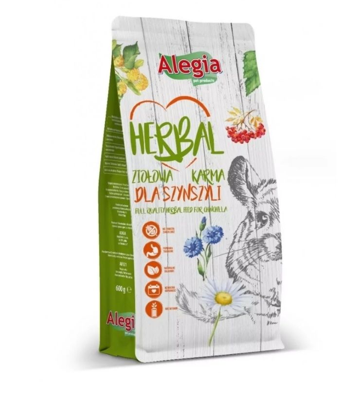 Alegia Herbal ziołowa karma dla szynszyli  600g