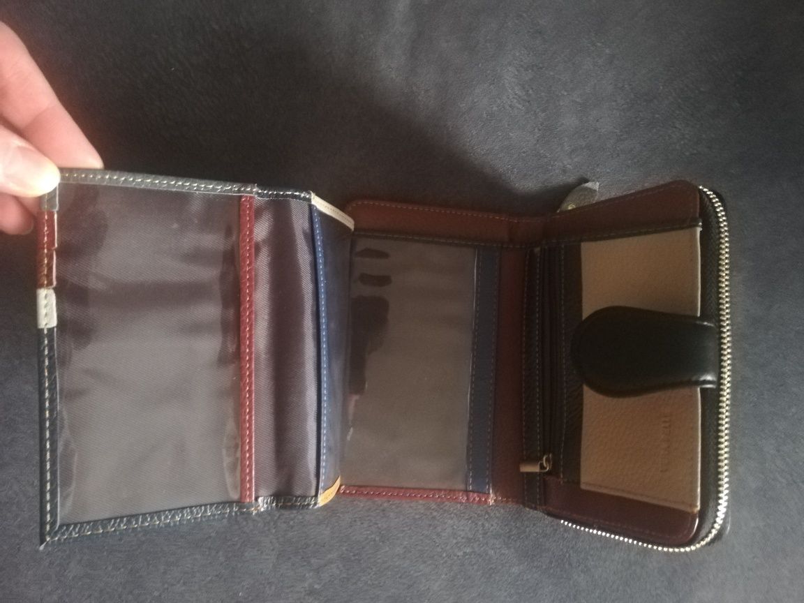Nowy skórzany portfel Vera Pelle