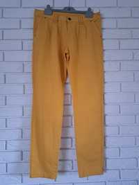 Denim Co żółte chinosy spodnie damskie r. 40