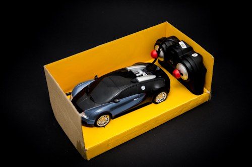 Samochód RC Bugatti Veyron licencja 1:24 niebieski