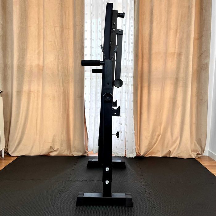 Zestaw Do Ćwiczeń 126kg Domowa Siłownia Ławeczka Atlas Sprzęt Siłowy