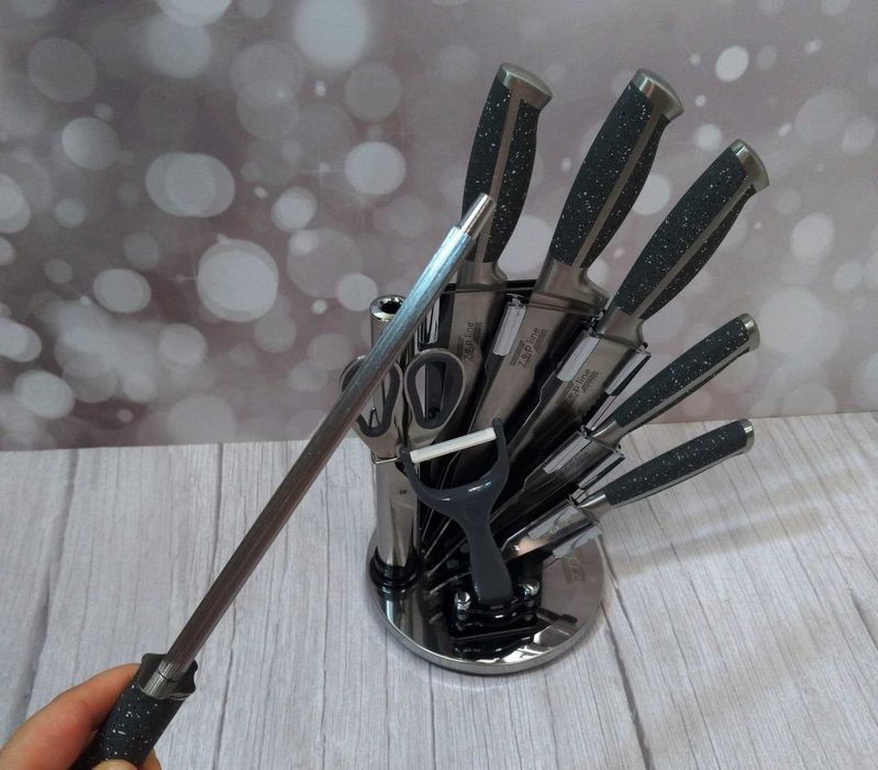 Універсальний набір ножів Zepline з підставкою 8 предметів