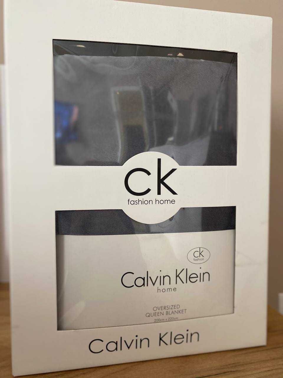 Брендовий фліс плед 200*220 Calvin Klein Турція подарункова коробка