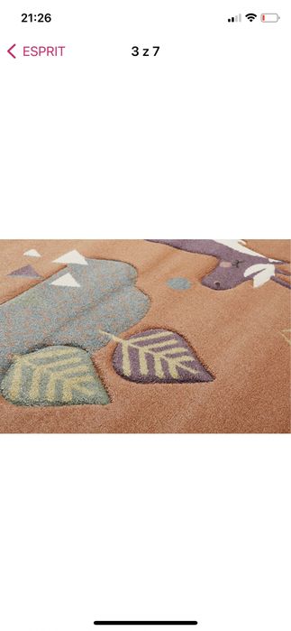 Dywan "Sunny Unicorn" w kolorze pomarańczowym 120x170