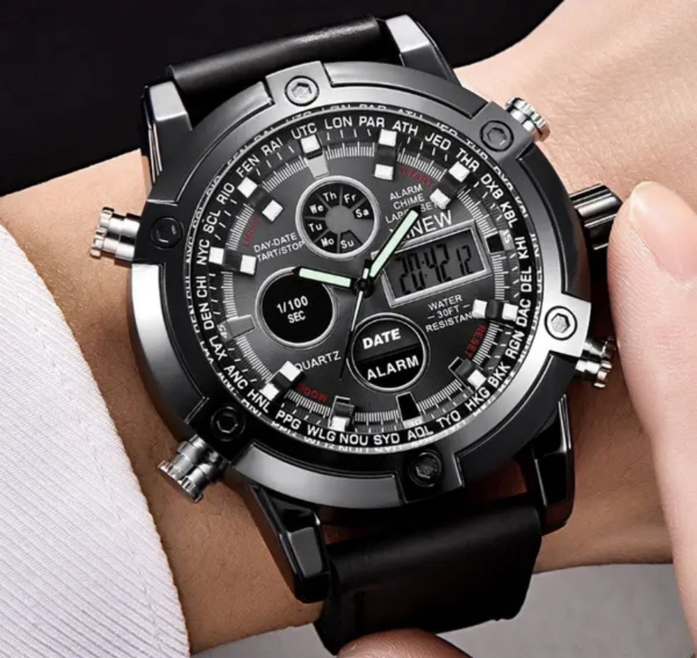 Мужские оригинальные военные армейские часы чоловічий новий годинник