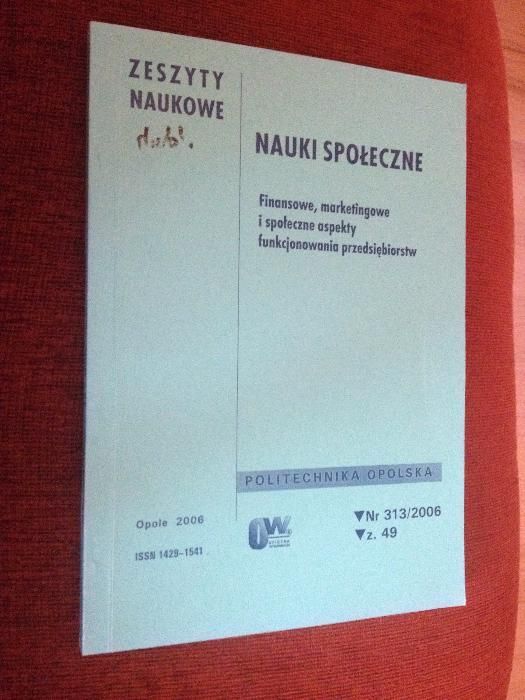 Nauki społeczne: finansowe, marketingowe i ...